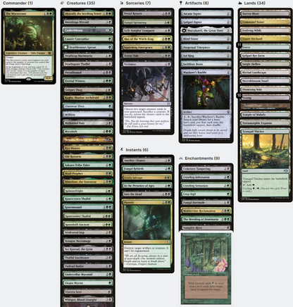 The Mycotyrant SAPROLINGS and FUNGUS DESCEND Magic MTG Custom Commander Deck