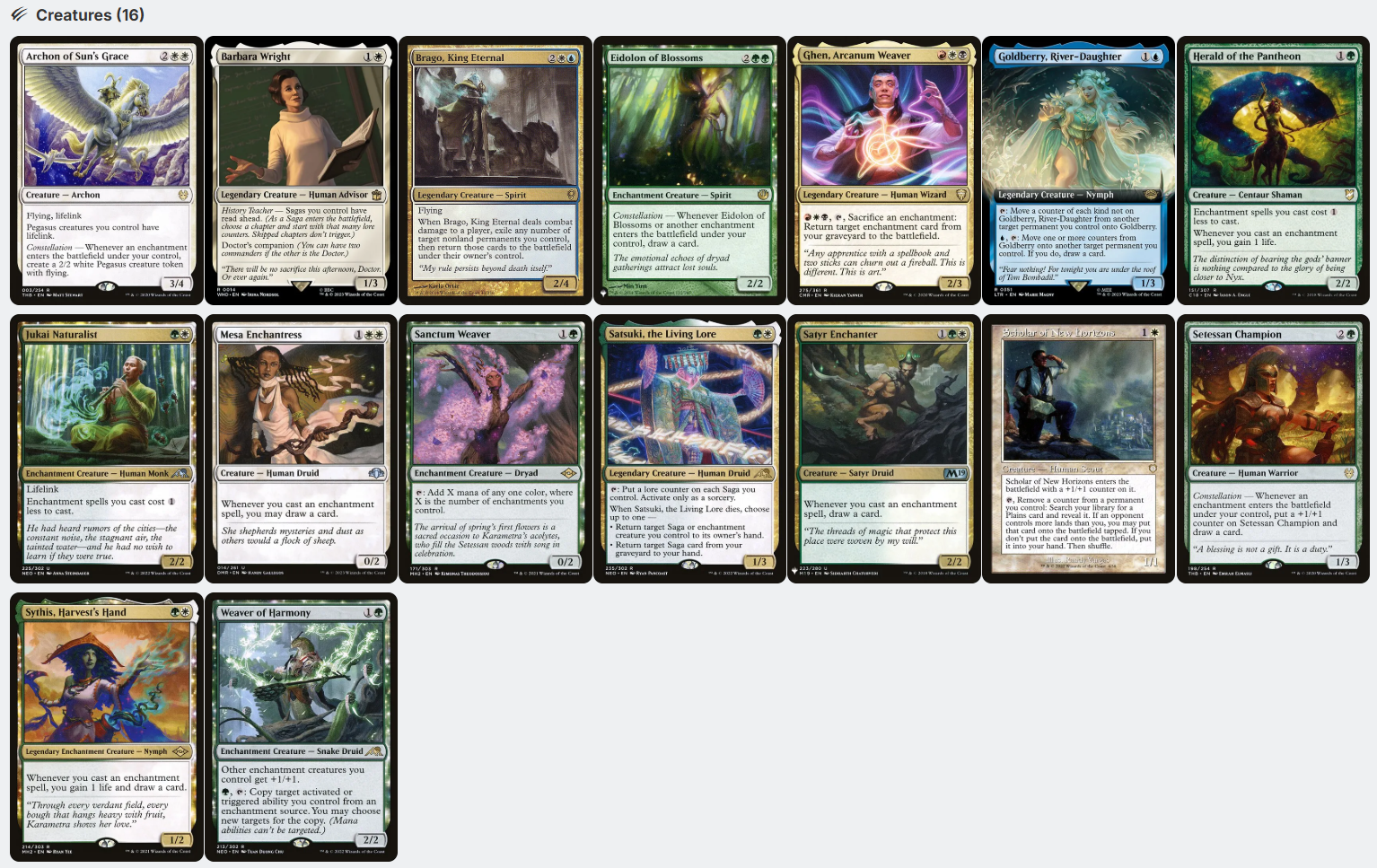 Tom Bombadil LotR SAGA ENCHANTRESS Five-Color Magic MTG Custom Commander  Deck