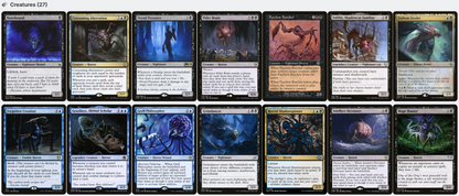 Umbris, Fear Manifest Mill Exile Nightmare Horror Tribal  Magic MTG Commander Deck