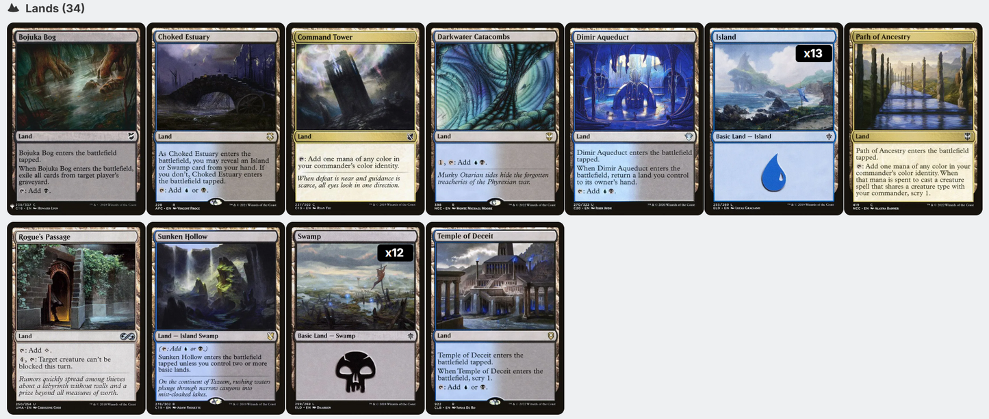 Umbris, Fear Manifest Mill Exile Nightmare Horror Tribal  Magic MTG Commander Deck
