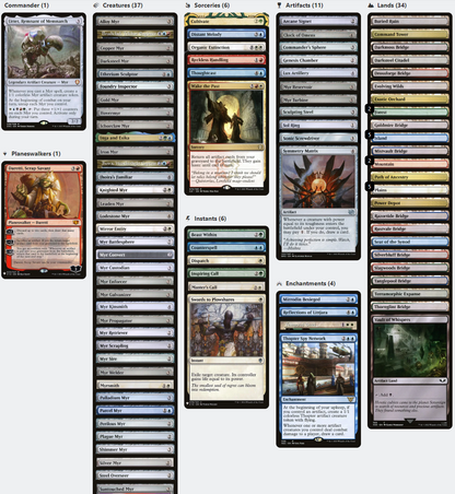 Urtet, Remnant of Memnarch MYR Tribal Five-Color Magic MTG Custom Comm – CommanderComplete