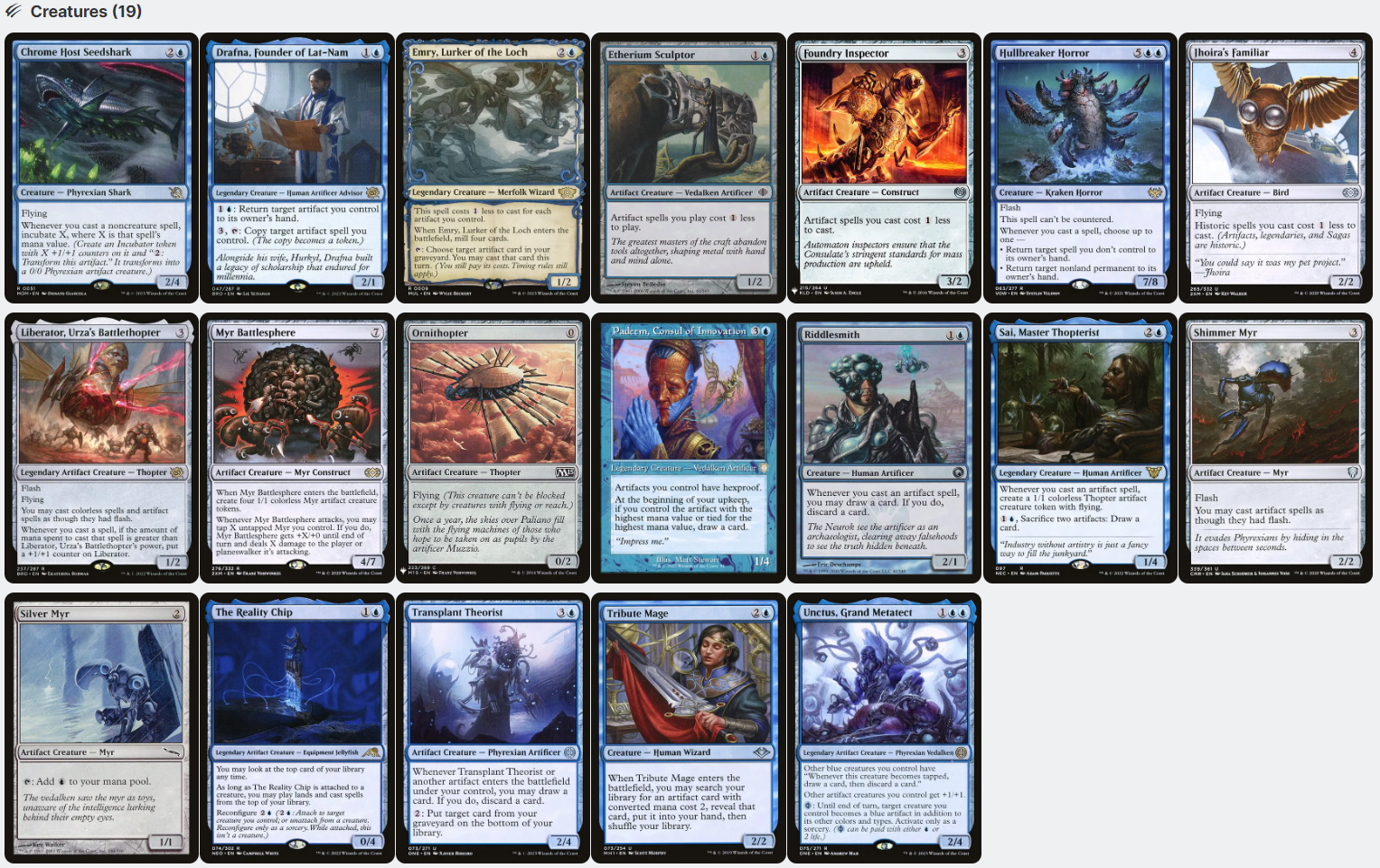 Urza, Lord High Artificer ARTIFACTS Affinity Metalcraft Magic MTG Comm CommanderComplete Urza, Lord High Artificer ARTIFACTS Affinity Metalcraft Magic MTG Comm CommanderComplete