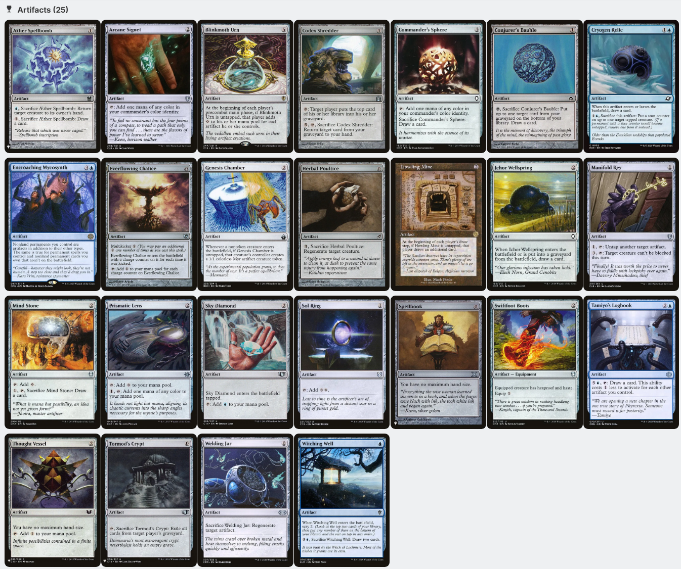 Urza, Lord High Artificer ARTIFACTS Affinity Metalcraft Magic MTG Commander Deck