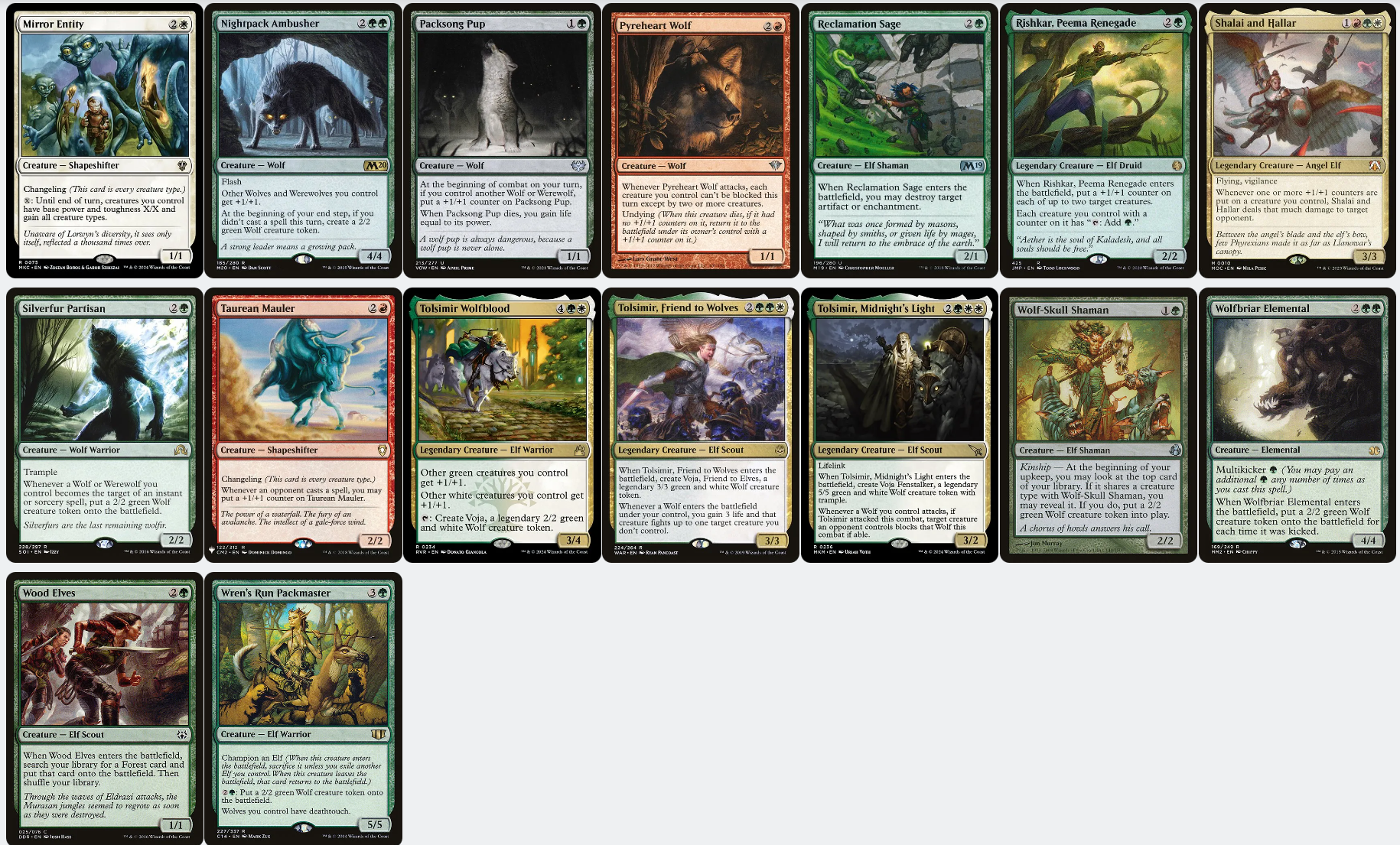 Voja, Jaws of the Conclave ELVES AND WOLVES Magic MTG Custom Commander CommanderComplete Voja, Jaws of the Conclave ELVES AND WOLVES Magic MTG Custom Commander CommanderComplete