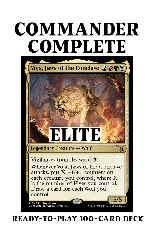 Voja, Jaws of the Conclave ELITE Elves and Wolves Magic MTG Commander Deck