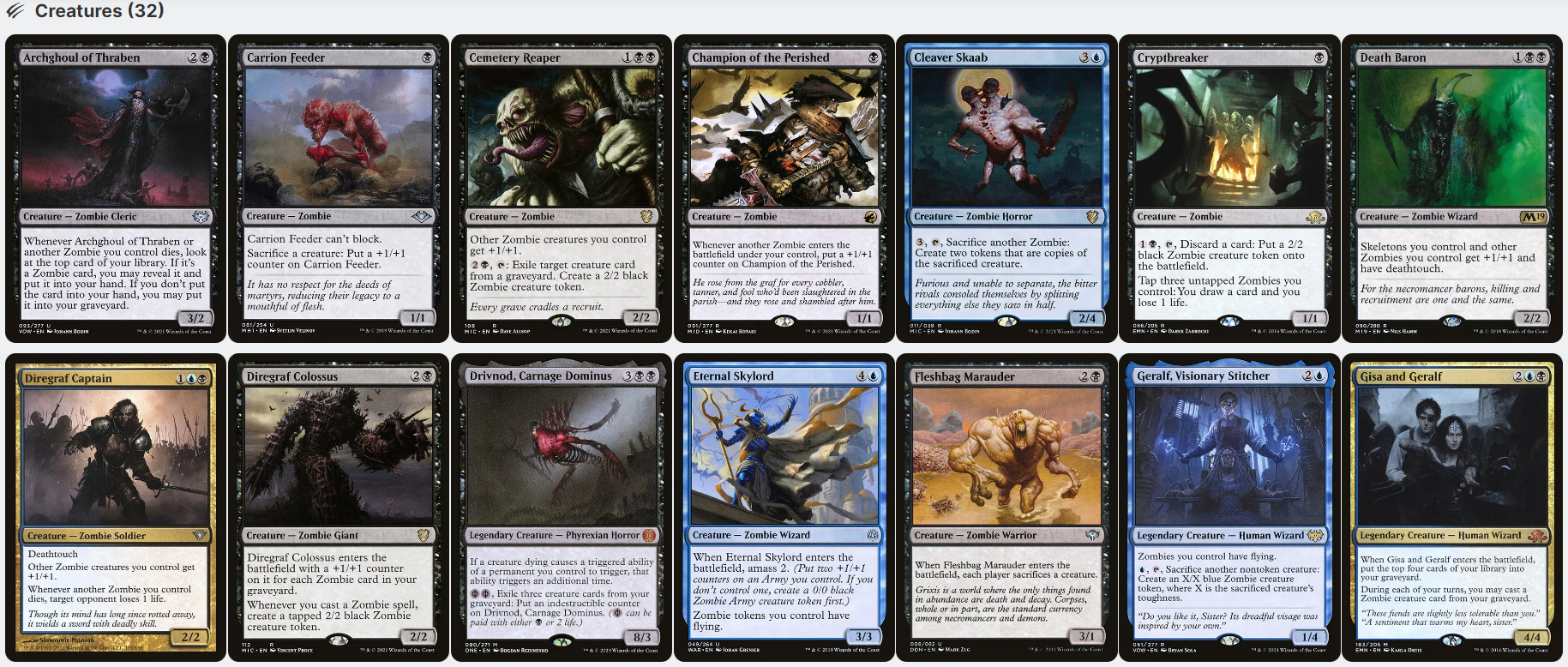 best zombie cards mtg edh Wilhelt, the Rotcleaver ELITE Zombie Tribal Magic MTG Custom Commander – CommanderComplete