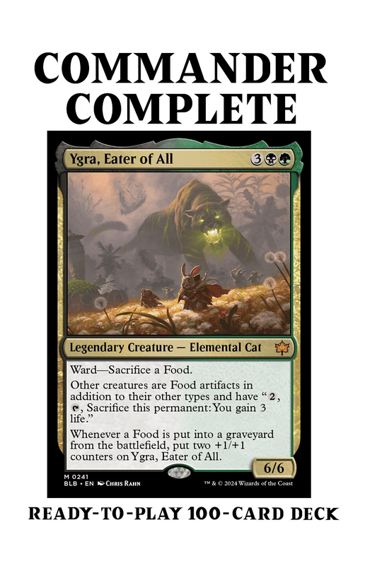 Ygra, Eater of All FOOD TOKENS SACRIFICE FORAGE Magic MTG Custom Commander Deck