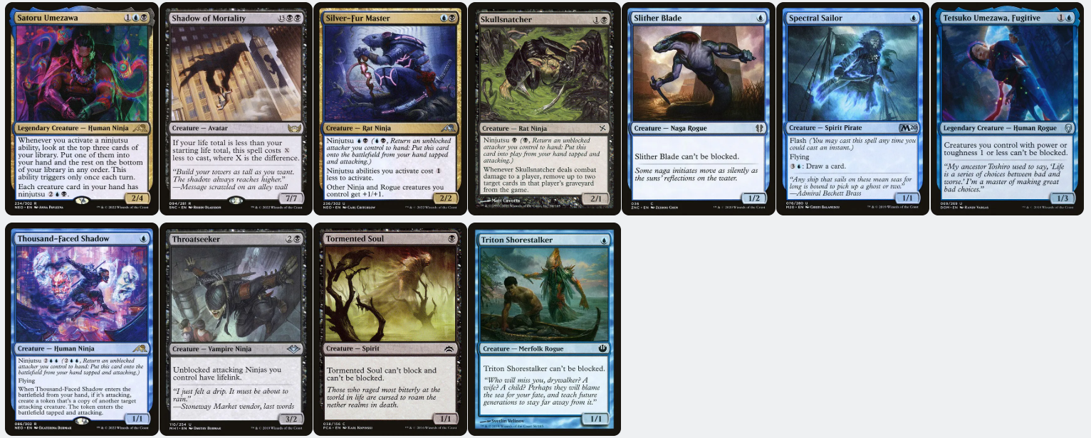 ninjutsu mtg cards vs Ninjutsu?! Magic: The Gathering Arena | India look at the top three cards of your library Biting-Palm Ninja (NEO) #338 |