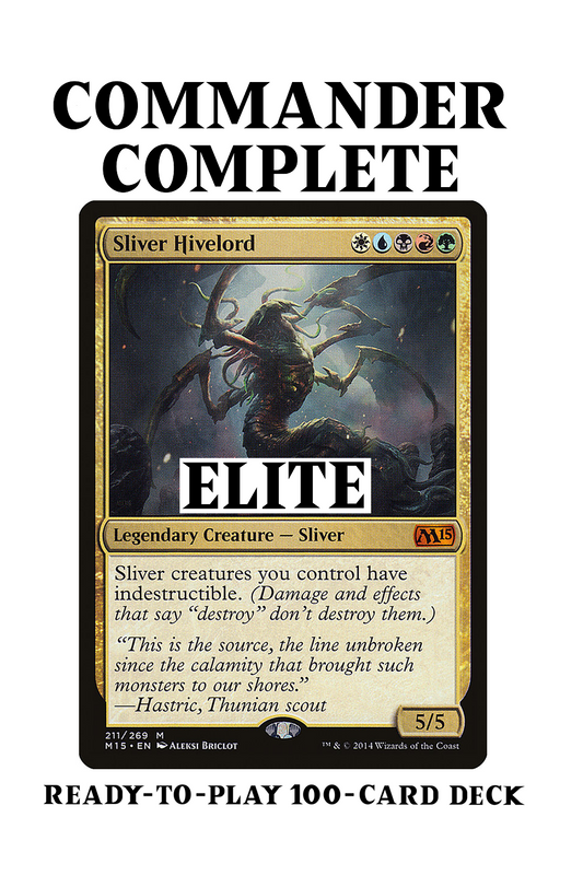 Sliver Hivelord ELITE Sliver Indestructible Magic MTG Custom Commander Deck