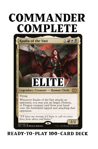 Kaalia of the Vast ELITE Angels Demons Dragons Magic MTG Custom Commander Deck