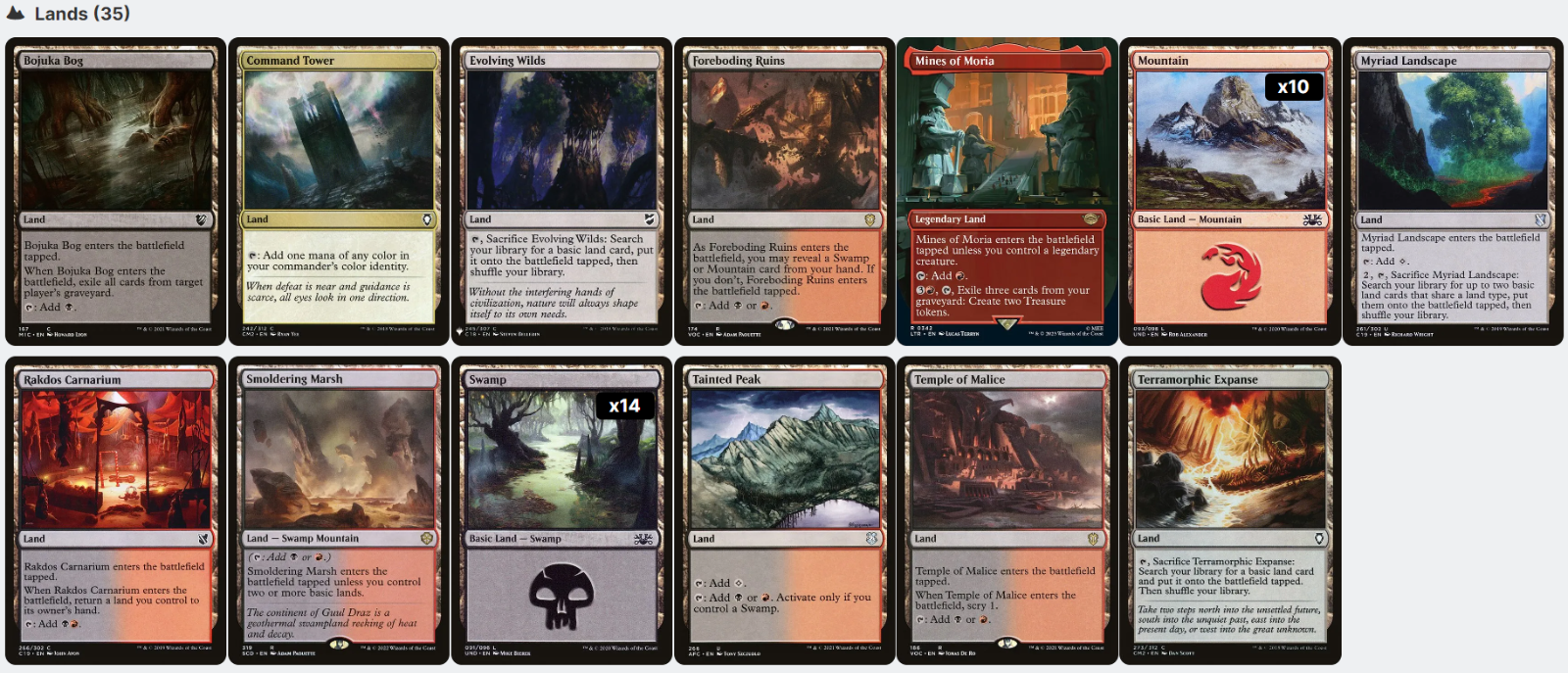 commander decks mtg 2014 The Balrog, Durin's Bane LotR SACRIFICE Treasure Magic MTG Custom Comm – CommanderComplete
