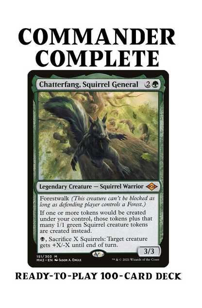 Chatterfang, Squirrel General Squirrel Tribal Token Sacrifice Magic MTG Commander Deck