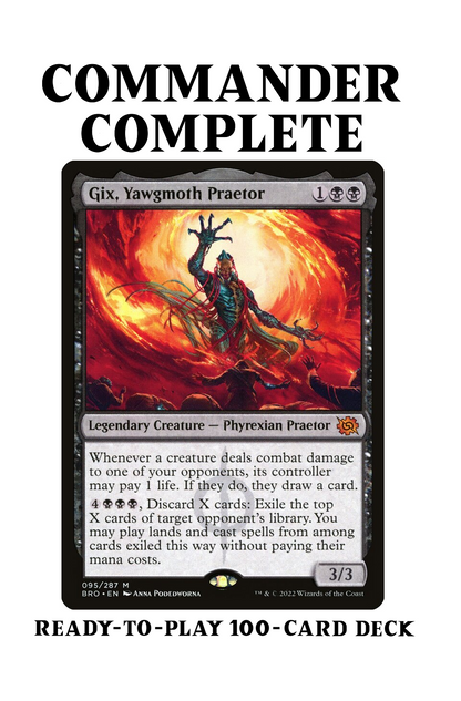 mtg steal opponents cards commander Gix, Yawgmoth Praetor Attacking Card Draw Theft Magic MTG Commander De – CommanderComplete
