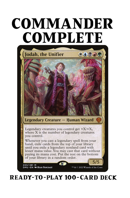Jodah, the Unifier Legendary Creatures Magic MTG Commander Deck Jodah, the Unifier Legendary Creatures Magic MTG Commander Deck