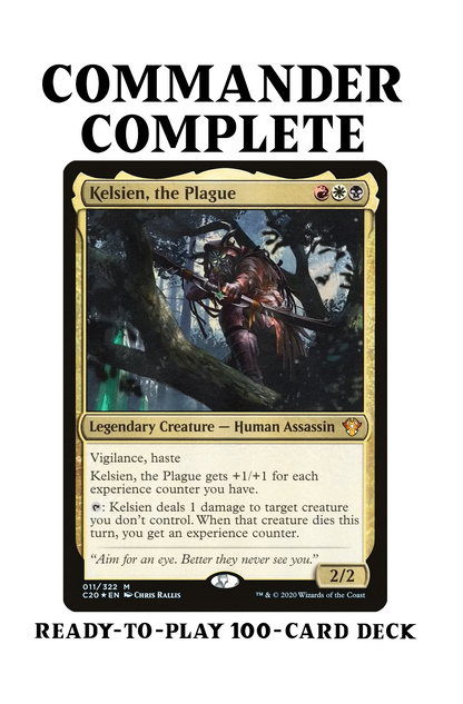 experience counter cards mtg Kelsien, the Plague DEATHTOUCH PING Magic MTG Commander Deck – CommanderComplete
