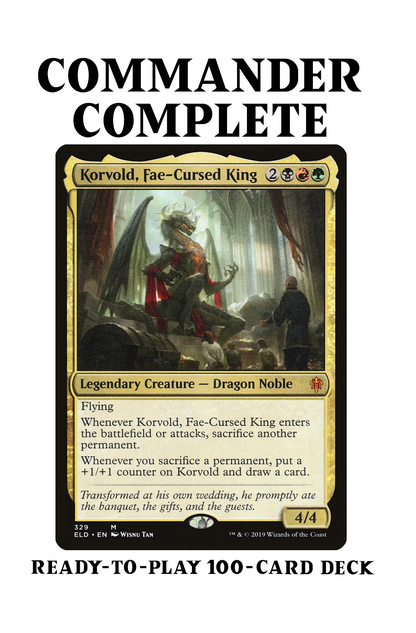 Korvold, Fae-Cursed King Sacrifice Tokens Treasure Magic MTG Commander Deck Korvold, Fae-Cursed King Sacrifice Tokens Treasure Magic MTG Commander Deck