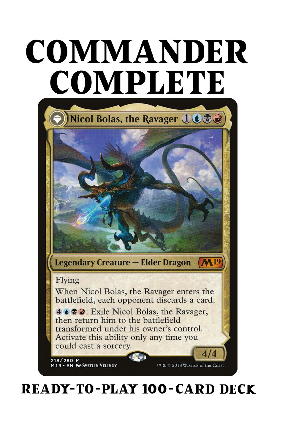 Nicol Bolas, the Ravager Ultimate Bolas Superfriends FIVE Planeswalker – CommanderComplete