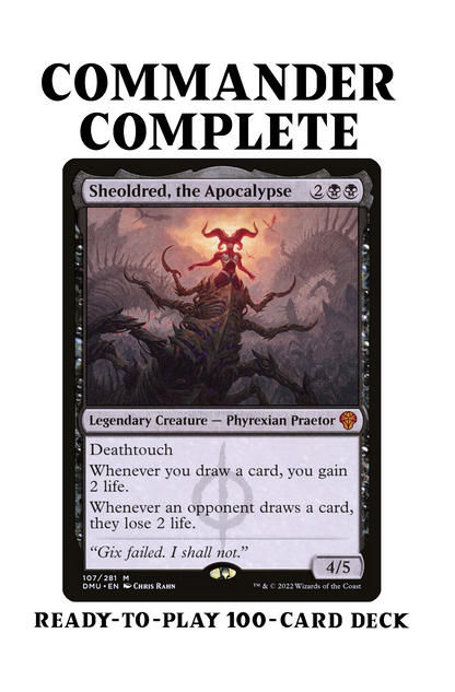 Sheoldred, the Apocalypse Forced Card Draw Life Drain Magic MTG Commander Deck Sheoldred, the Apocalypse Forced Card Draw Life Drain Magic MTG Commander Deck