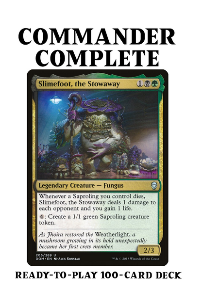 Slimefoot, the Stowaway  Saproling Tribal Token Sacrifice Magic MTG Commander Deck