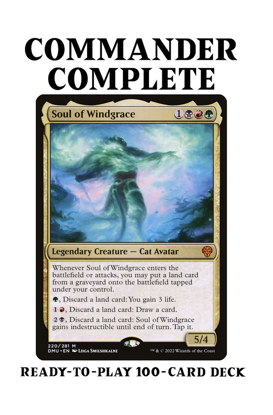 Soul of Windgrace Landfall Lands  Jund Magic MTG Commander Deck