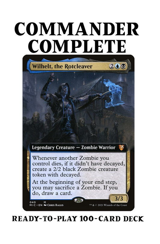 Wilhelt, the Rotcleaver  Zombie Tribal Token Sacrifice Magic MTG Commander Deck