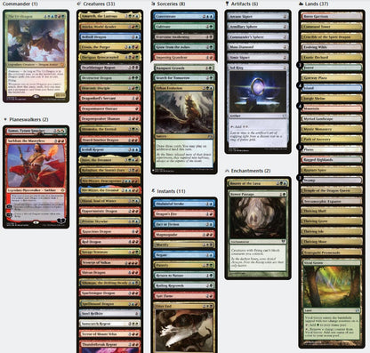mtg rainbow dragon commander deck - (The Ur-Dragon) Custom Commander Deck ~ Draconic