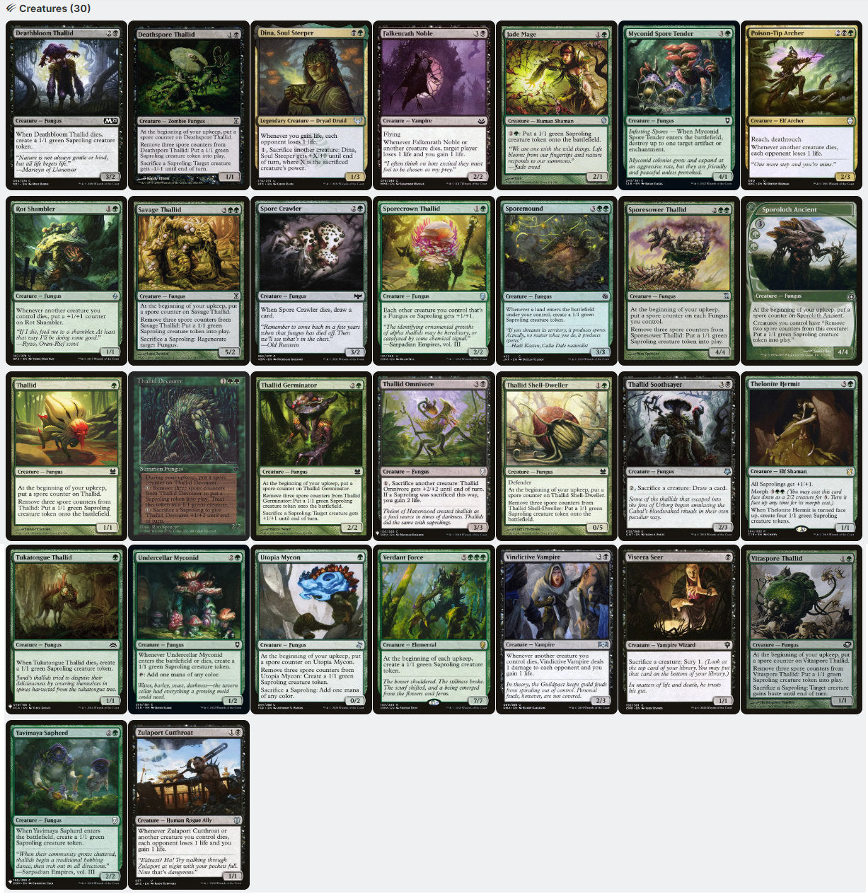 saproling commander deck mtg Slimefoot, the Stowaway Saproling Tribal Token Sacrifice Magic MTG Commander Deck