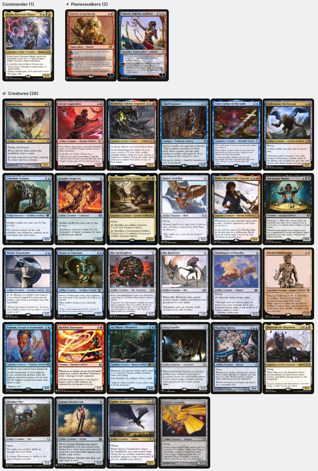 mtg affinity commander deck What are good commanders for an artifact in Magic the Gathering? Urza, Chief Artificer Affinity Metalcraft