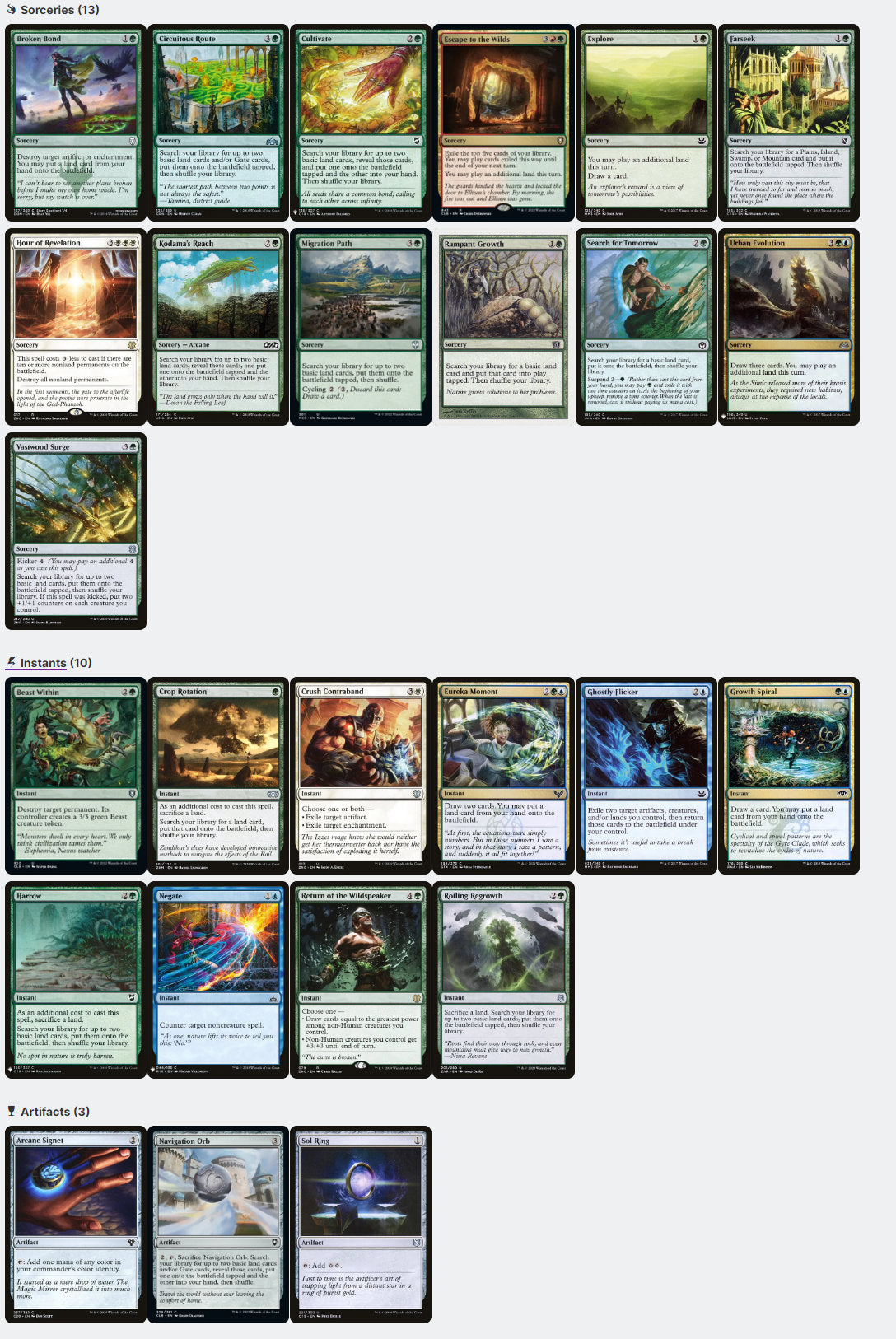 Omnath, Locus of Creation Land Landfall Ramp Magic MTG Commander Deck ...