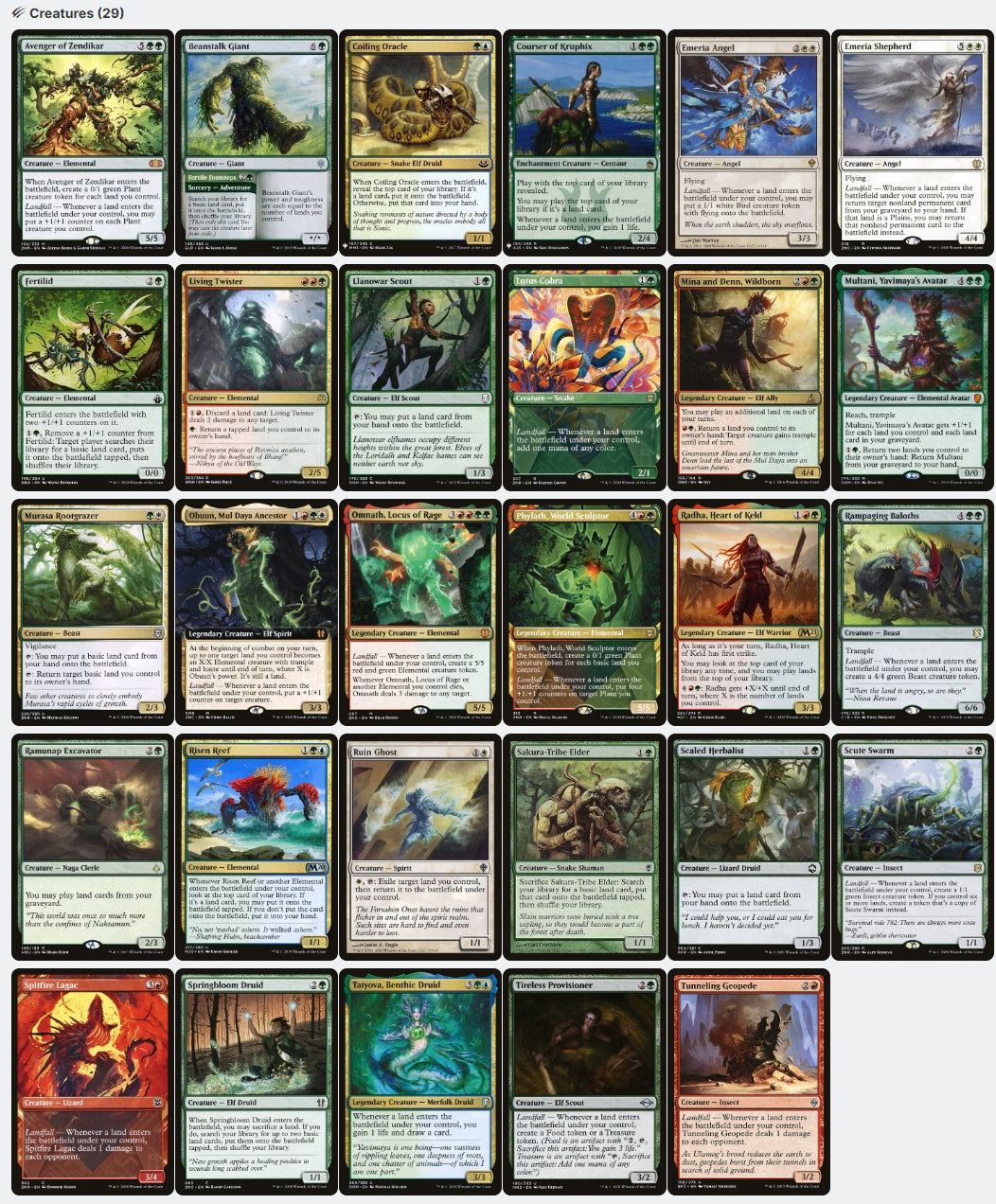 Omnath, Locus of Creation Land Landfall Ramp Magic MTG Commander Deck ...