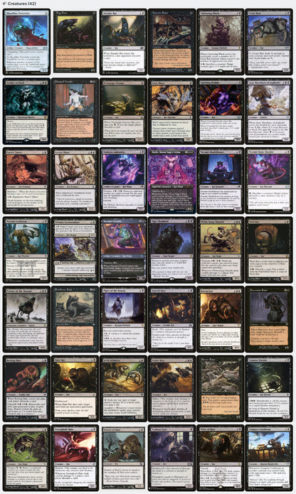 Marrow-Gnawer Rat Tribal Tokens - Custom Magic: The Gathering Commander Deck Marrow-Gnawer Rat Tribal Tokens - Custom Magic: The Gathering Commander Deck