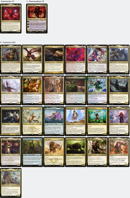 Omnath, Locus of All - Gold Cards Five Color Magic MTG Commander Deck Omnath, Locus of All - Gold Cards Five Color Magic MTG Commander Deck