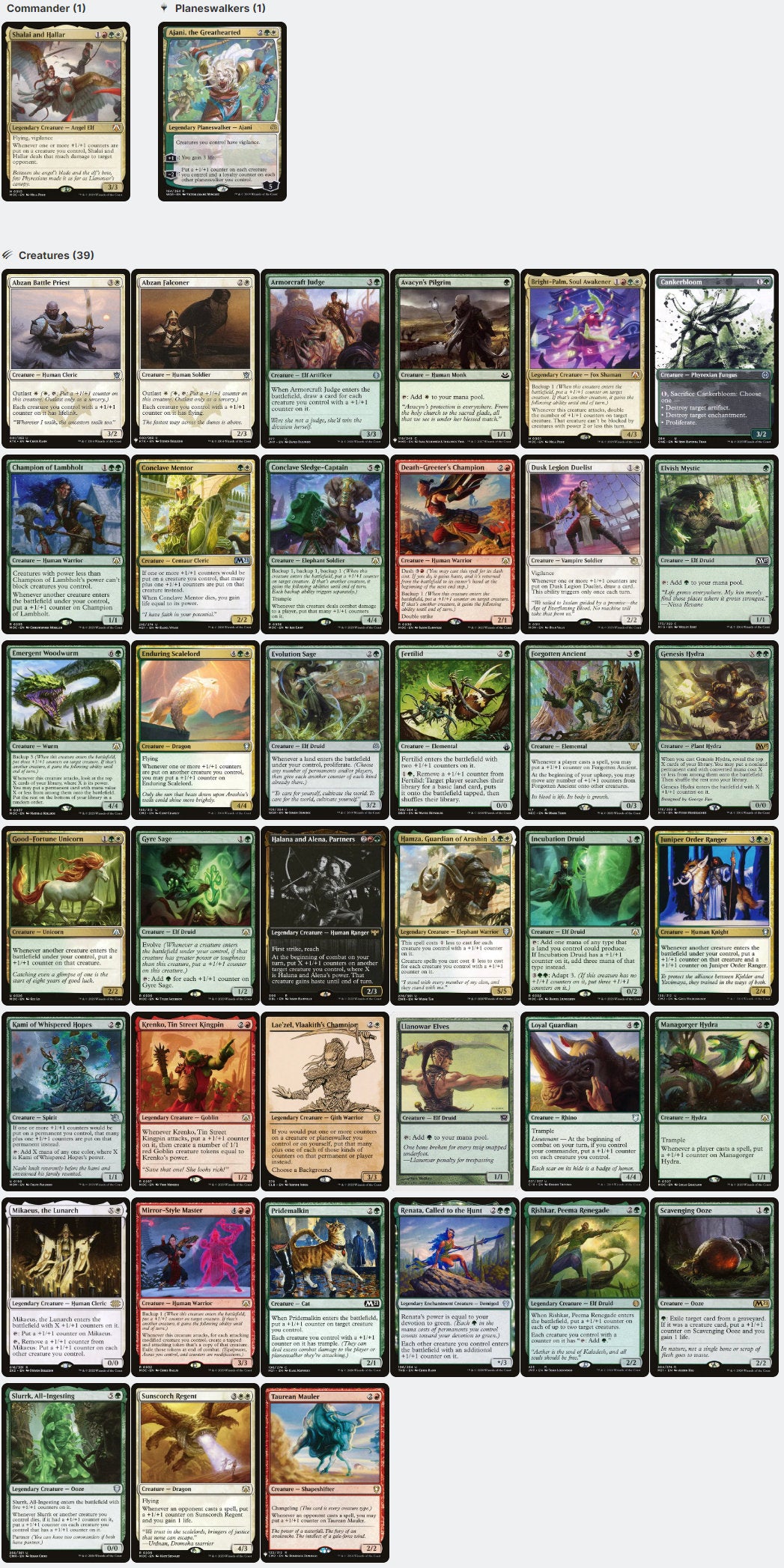 Shalai and Hallar +1/+1 COUNTERS Magic MTG Commander Deck Shalai and Hallar +1/+1 COUNTERS Magic MTG Commander Deck