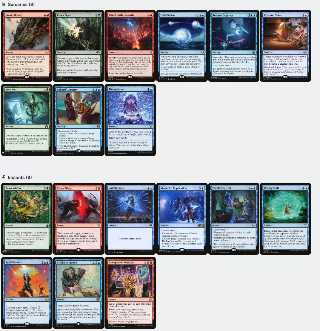 Rashmi and Ragavan TREASURE Magic MtG Commander Deck CommanderComplete Rashmi and Ragavan TREASURE Magic MtG Commander Deck CommanderComplete