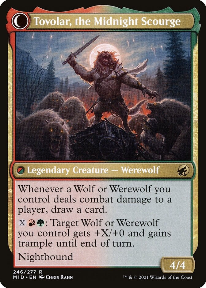 MTG Werewolf hotsell commander deck, Tovolar, Arlinn