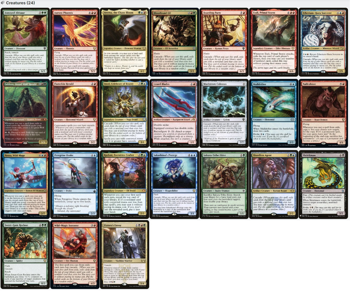 Yidris, Maelstrom Wielder CASCADE SUSPEND Free Spells Magic MTG Custom Commander Deck Yidris, Maelstrom Wielder CASCADE SUSPEND Free Spells Magic MTG Custom Commander Deck