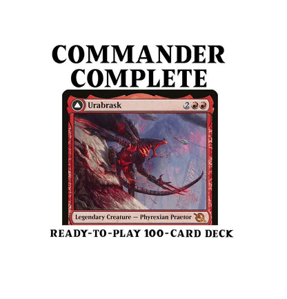 Urabrask/The Great Work RED SPELLS BURN Magic Mtg Custom Commander Dec – CommanderComplete