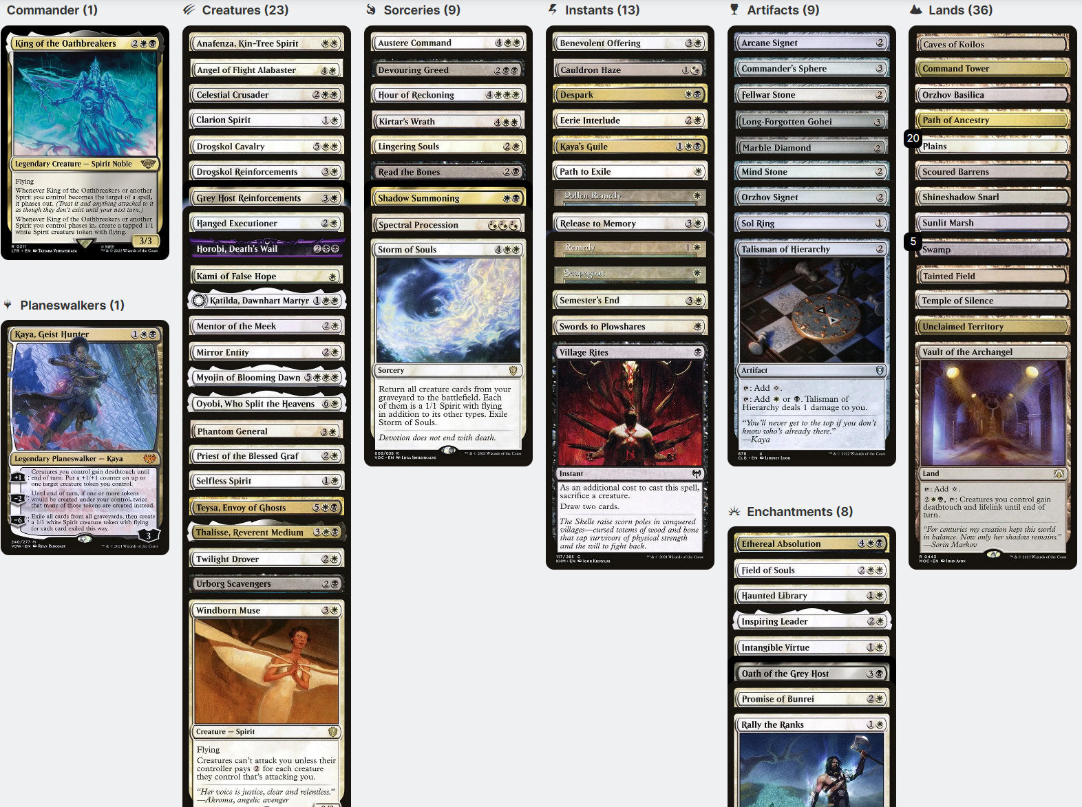 King of the Oathbreakers LotR SPIRITS PHASING Magic MTG Custom Command CommanderComplete King of the Oathbreakers LotR SPIRITS PHASING Magic MTG Custom Command CommanderComplete