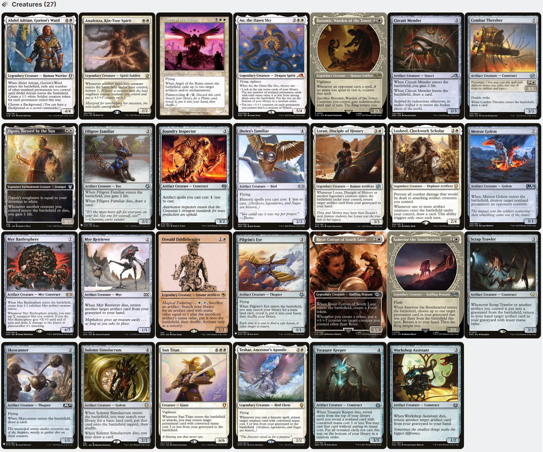 Gandalf the White LotR DOUBLE TRIGGERS Magic MTG Custom Commander Deck Gandalf the White LotR DOUBLE TRIGGERS Magic MTG Custom Commander Deck