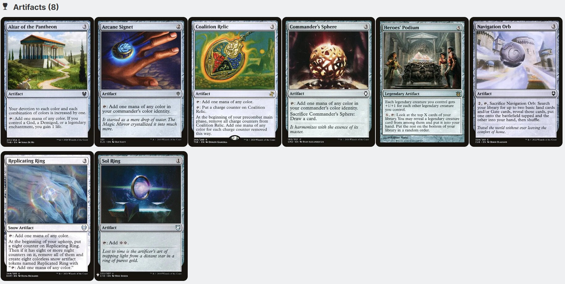 Esika, God of the Tree/The Prismatic Bridge 5C Magic MTG Custom Comman – CommanderComplete