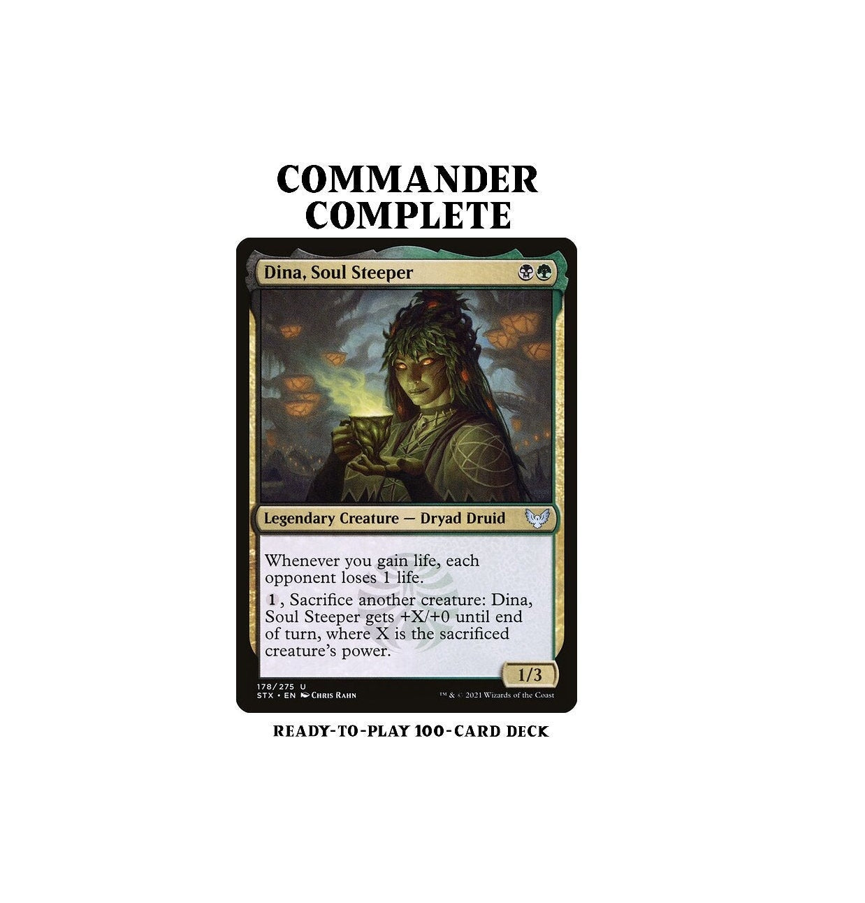 Dina, Soul Steeper CREATURE SACRIFICE LIFEGAIN Magic Mtg Custom Comman – CommanderComplete