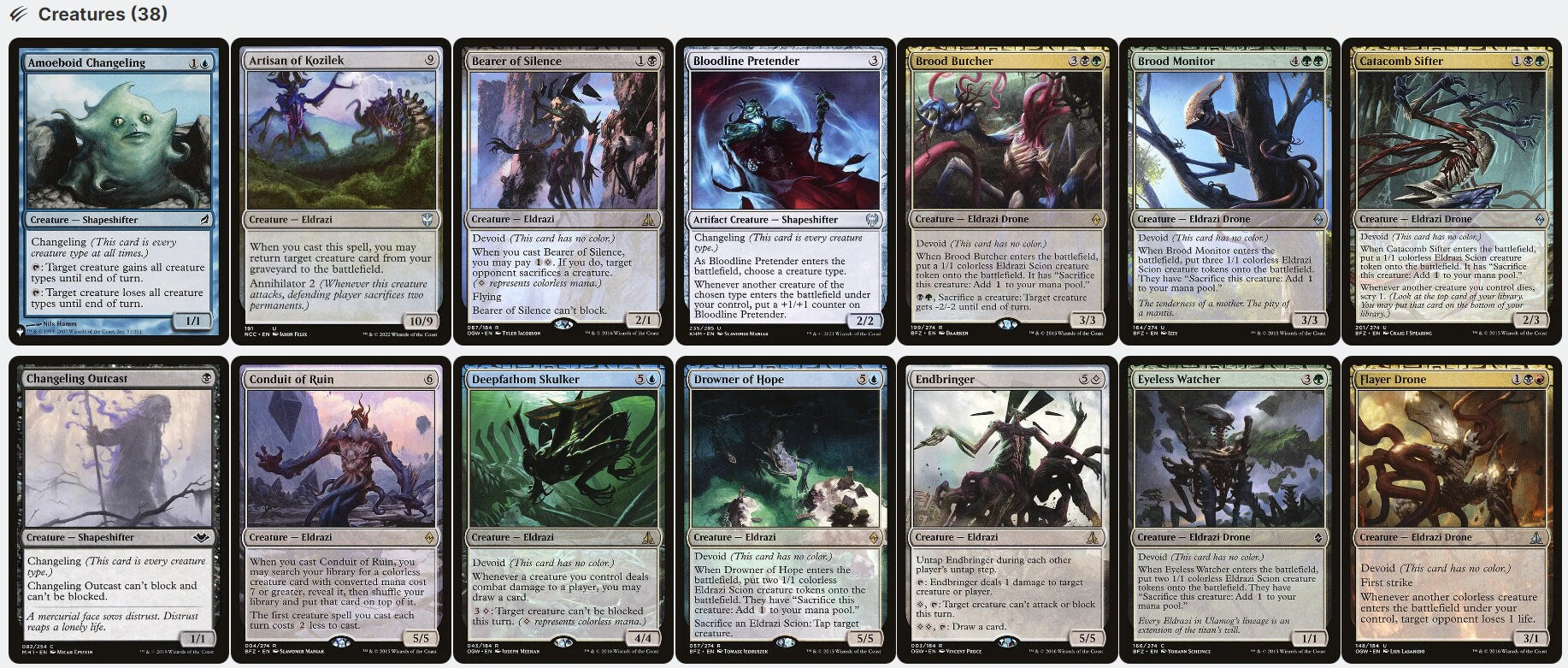 Morophon, the Boundless CHANGELING ELDRAZI TRIBAL Magic CustomCommander Deck Morophon, the Boundless CHANGELING ELDRAZI TRIBAL Magic CustomCommander Deck