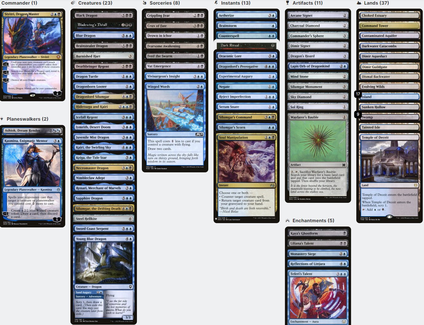 Sivitri, Dragon Master DRAGON TRIBAL Magic MTG Custom Commander Deck CommanderComplete Sivitri, Dragon Master DRAGON TRIBAL Magic MTG Custom Commander Deck CommanderComplete