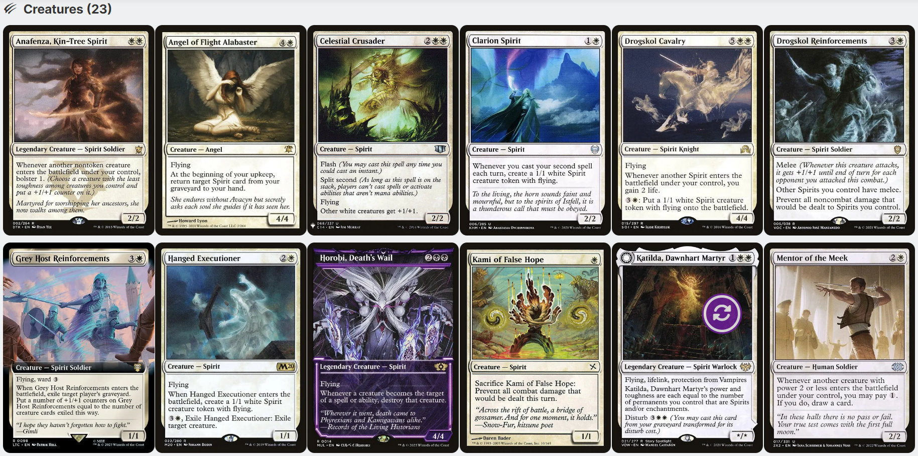 mtg phasing cards King of the Oathbreakers LotR SPIRITS PHASING Magic MTG Custom Command – CommanderComplete