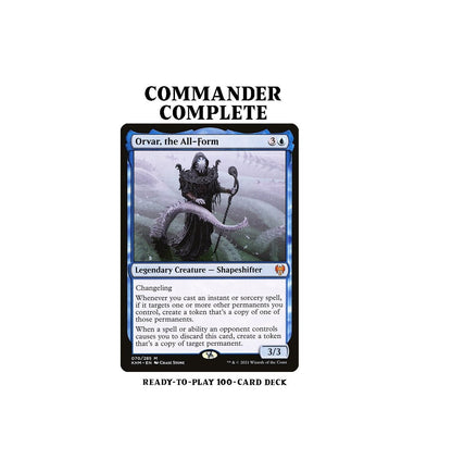 Orvar, the All-Form COPY PERMANENTS Magic MTG Custom Commander Deck Orvar, the All-Form COPY PERMANENTS Magic MTG Custom Commander Deck