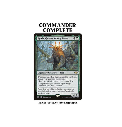 Ayula, Queen Among Bears BEAR TRIBAL Magic MTG Custom Commander Deck CommanderComplete Ayula, Queen Among Bears BEAR TRIBAL Magic MTG Custom Commander Deck CommanderComplete