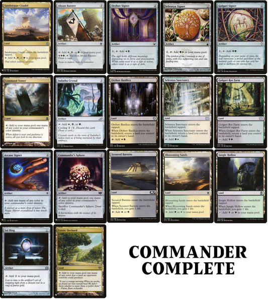 shop deals on mtg commander deck builder Magic: The Gathering Core Set 2019 (M19) Builders Toolkit | 4 Booster Pack + 125 Cards Exile the top card of your library Magic: The Gathering Starter Commander