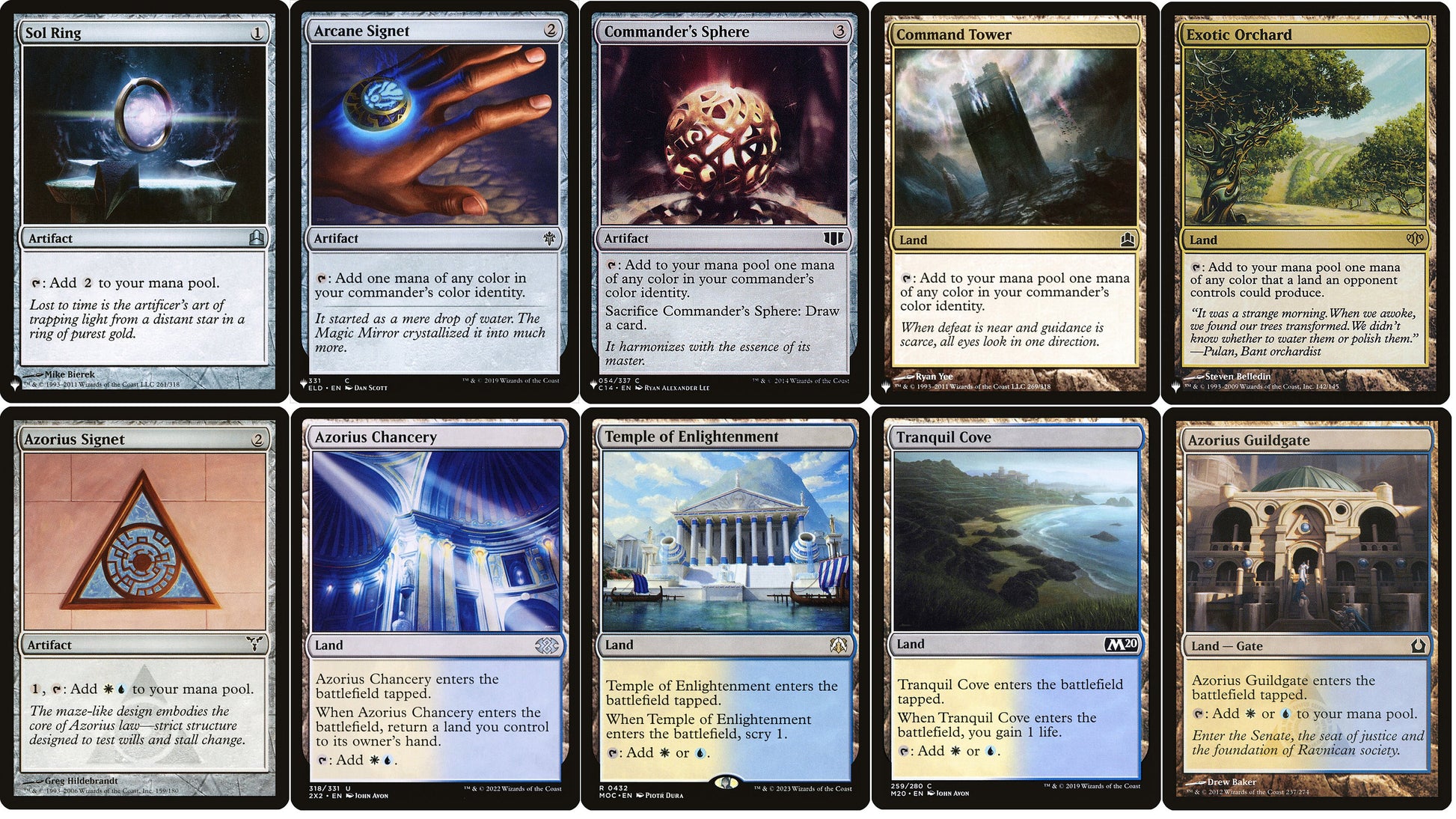 AZORIUS Commander Deck Builder Starter Pack Kit White/Blue MANA Lands CommanderComplete AZORIUS Commander Deck Builder Starter Pack Kit White/Blue MANA Lands CommanderComplete
