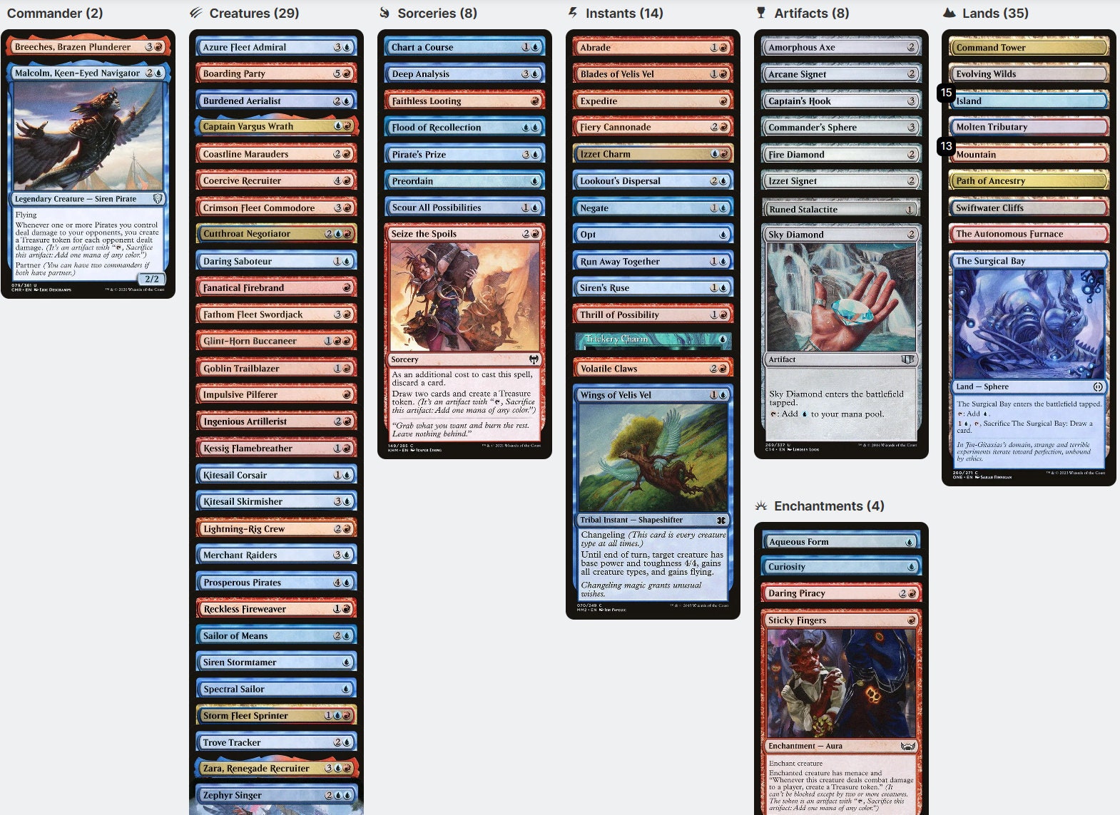 mtg pirate commander deck list Amazon.com: Magic: The Gathering The Lost Caverns of Ixalan Commander Deck