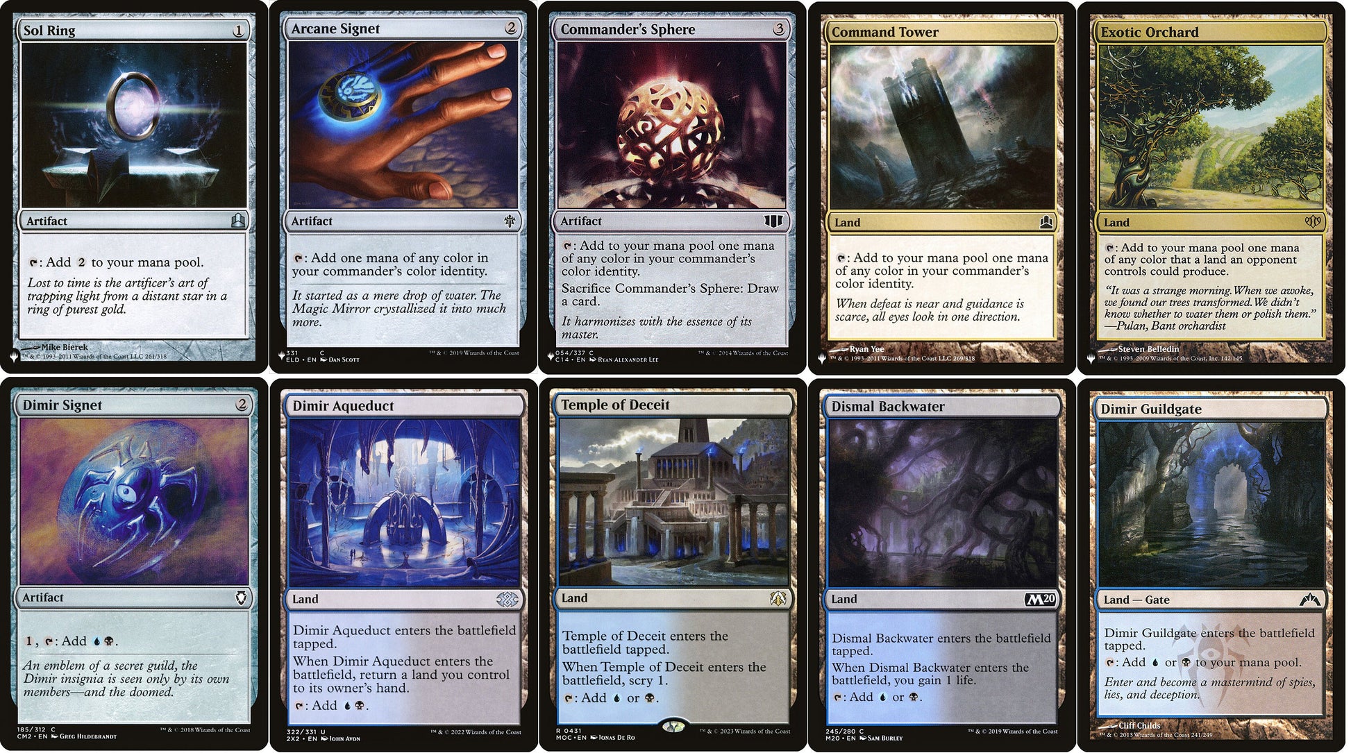 DIMIR Commander Deck Builder Starter Pack Kit Blue/Black MANA Lands Ar CommanderComplete DIMIR Commander Deck Builder Starter Pack Kit Blue/Black MANA Lands Ar CommanderComplete